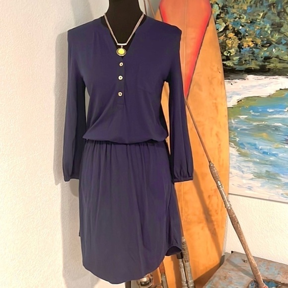 Lilly Pulitzer,SuperSoft Navy,Stretch,Elastic Waist,Classic& Timeless,Size XS/S - Picture 1 of 10